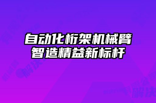 自動化桁架機械臂智造精益新標(biāo)桿