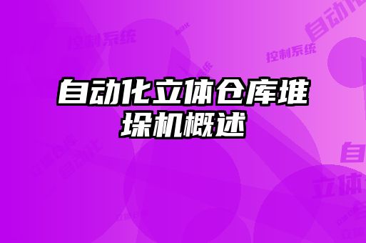 自動(dòng)化立體倉(cāng)庫堆垛機(jī)概述
