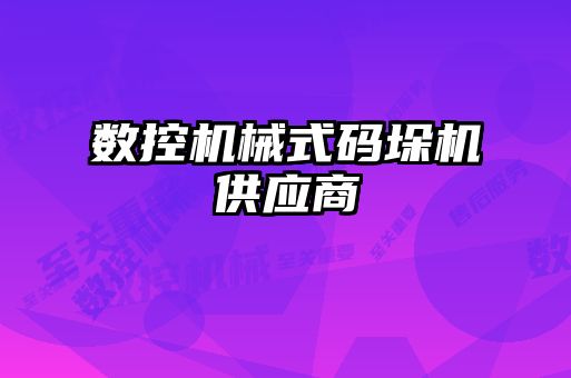 數(shù)控機械式碼垛機供應(yīng)商