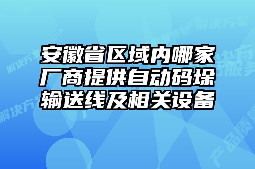 安徽省區(qū)域內(nèi)哪家廠商提供自動碼垛輸送線及相關設備